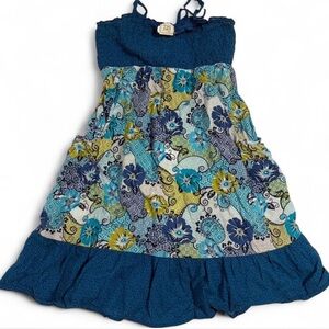 Blue floral babydoll dress from 725 Originals